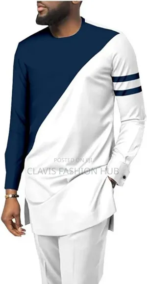 Navy Blue Long Sleeved Senator Suit