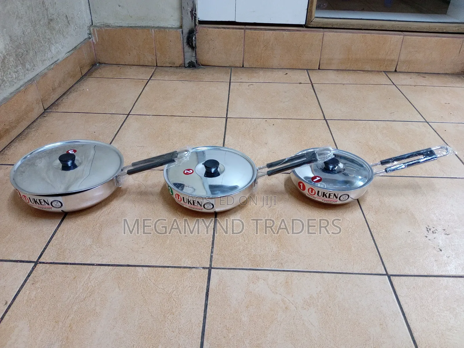 Aluminium Deep Pan / 3pc Kadai With Lid