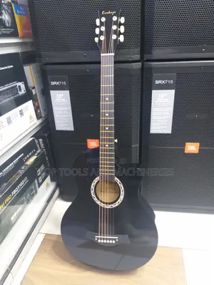 Black Size 38 6 Strings Acoustic Guitar