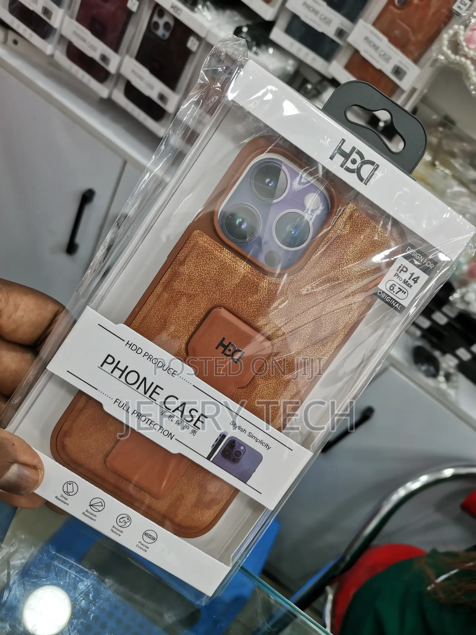 iPhone 14 Pro Max Standing Grip Case Camouflage
