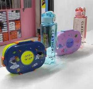 Kids Snacks Box With Water Bottle
