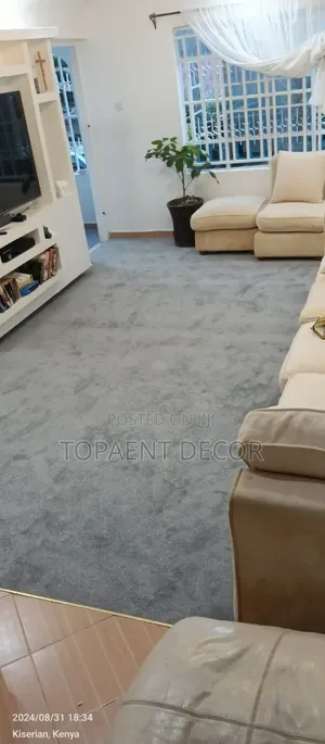 USA Grey Living Room Wall to Wall Carpets