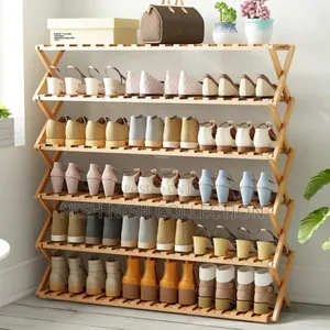 6 Tier Bamboo Shoe Rack