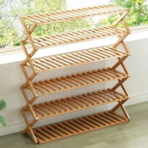 6 Tier Bamboo Shoe Rack
