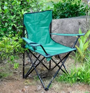Jungle Green Foldable Camping Chairs With a Case
