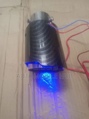 Led Muffler Tip Exhaust Pipe Classic Blue and Black