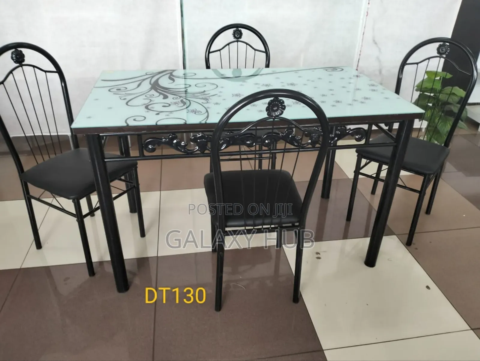 Executive White 4 Sitter Dinning Table
