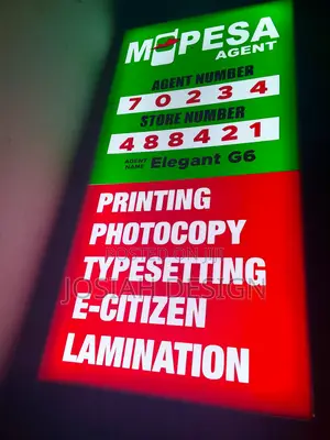 Mpesa Signage | Light Box Banner Mounting