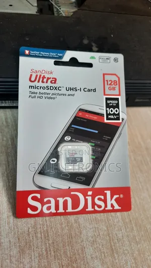 New 128gb 100mb/S Class 10 Uhs-1 Microsdhc Card.