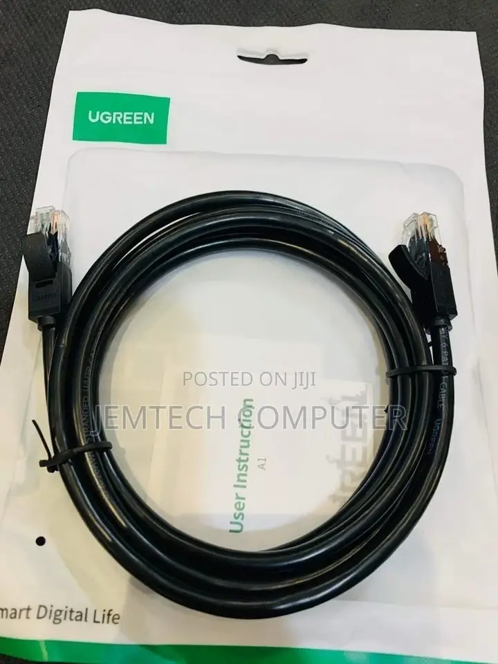 Ugreen Cat6 Utp Ethernet Cable 2m Black`