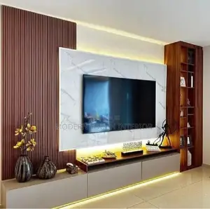 Brown WPC Fluted Wall Panels
