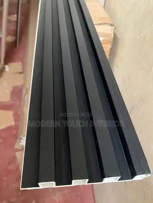 Black WPC Fluted Wallpanels