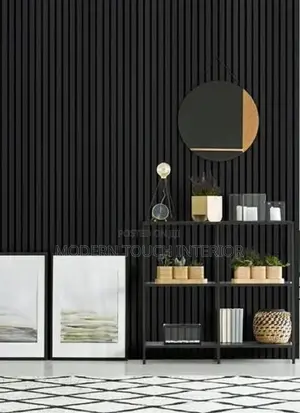 Black Elegant Fluted Wallpanels