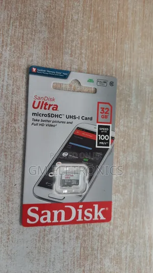 New 32gb 100mb/S Class10 Uhs-1 Microsdhc Card.