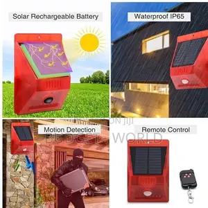 Motion Sensor,Solar Strobe Light New-Solar Alarm Lamp