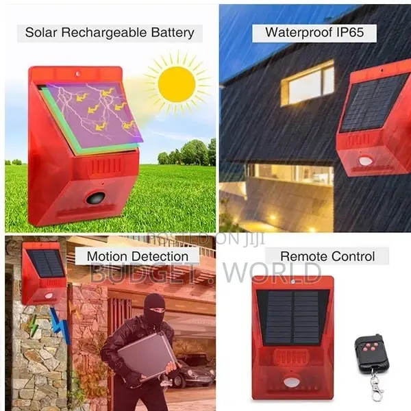 Motion Sensor,Solar Strobe Light New-Solar Alarm Lamp