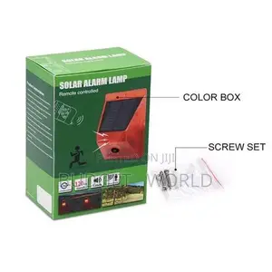 Remote Control,Motion Sensor Solar Alarm Lamp Repeller