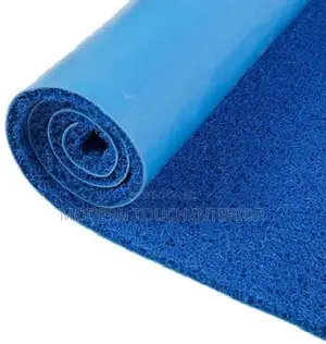 Blue PVC Spaghetti Carpet