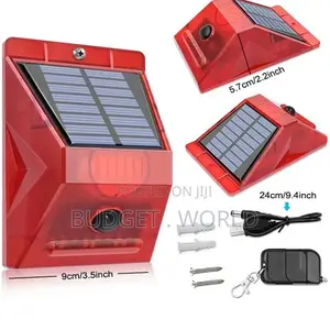 Motion Sensor,Solar Strobe Light Outdoor Solar Alarm Lamp