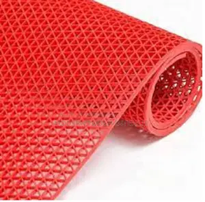 Red Perforated Door Mat