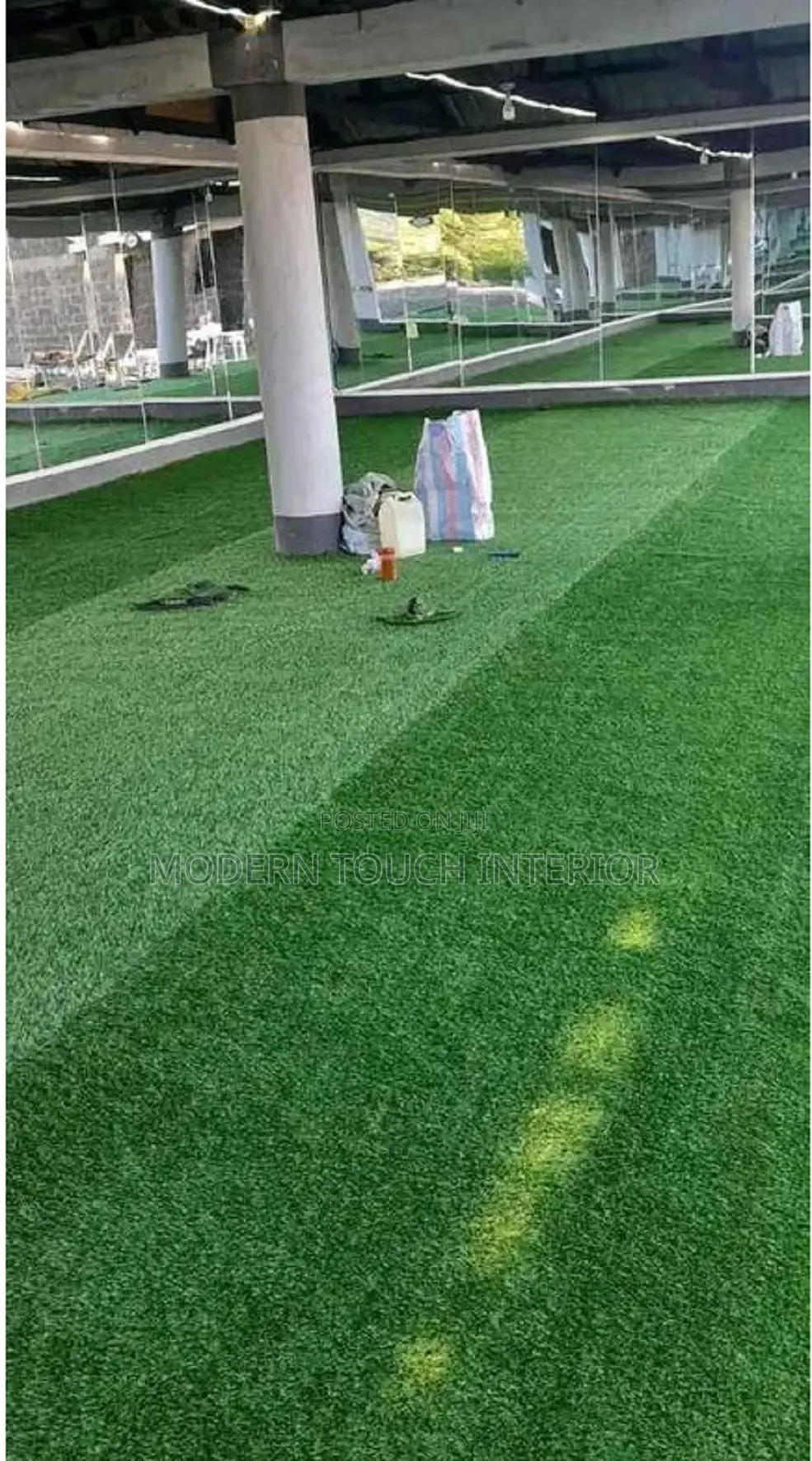 Lush Green Artificial Grass Carpet