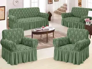 7 Seater Jacquared Sofa Cover