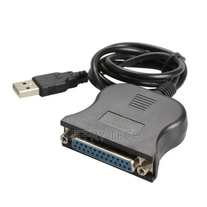 USB Male to DB25 Female Port Printer Parallel Converter-