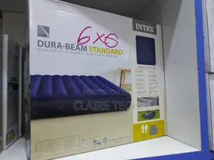 Inflatable Mattress (6 By6 Feet) With Inflator Electric Pump