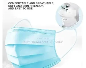 Premium 3 Ply Disposable Blue Face Mask