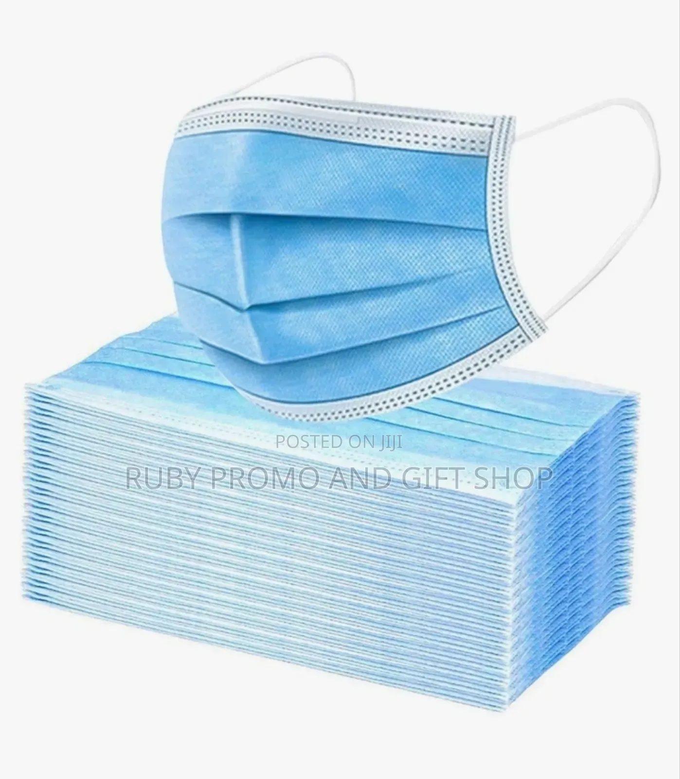 Premium 3 Ply Disposable Blue Face Mask
