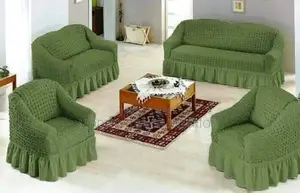 7 Seater Turkish Green Sofa Cover