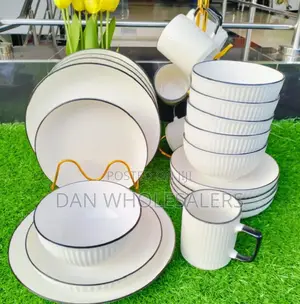 CONCISE Ceramic 24-Piece Japanese Dinner Set