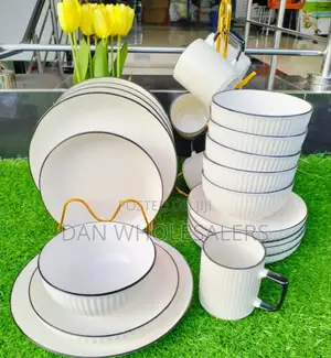 CONCISE Ceramic 24-Piece Dinner Set