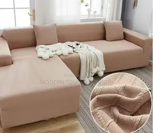 L-Shape Plain Sofa Cover