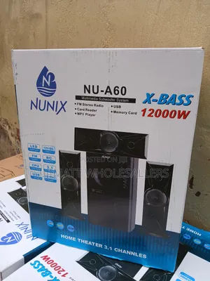 NUNIX Nu-A60 3.1 Channel Hometheater Subwoofer System 12000W