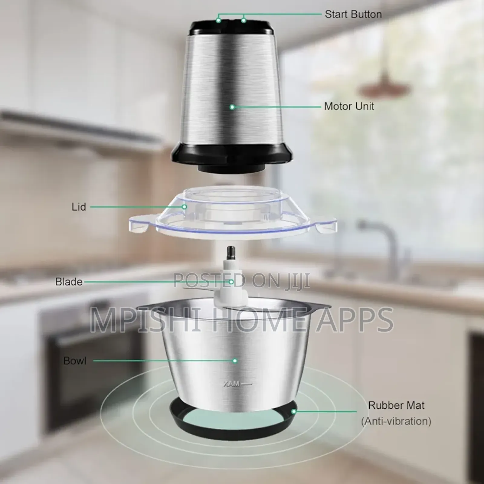 2L Electric Food Chopper