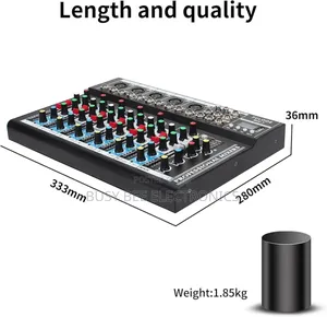 7-Channel Audio Mixer, Bluetooth Portable Sound Board