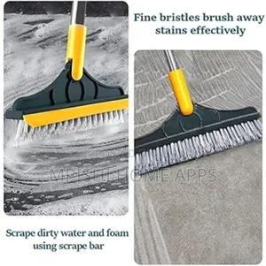2 Sided Cleaning Brush, 23x112cm Long Handle Flexible Joint