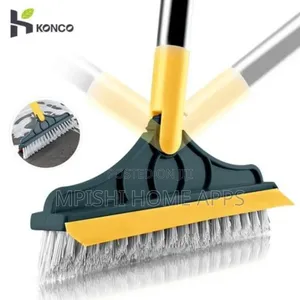 2 Sided Cleaning Brush, 23x112cm Long Handle Flexible Joint