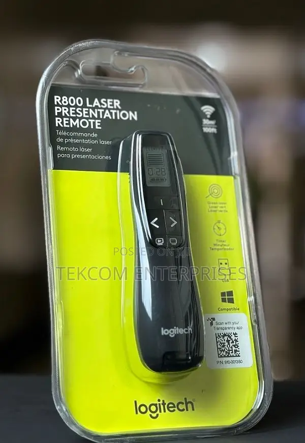 Logitech R800 Pro Presentation Remote With LCD Display
