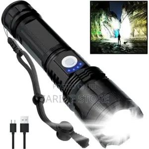 Zoom Torch, 2000 Lumens, Super Strong Light Flashlight Torch
