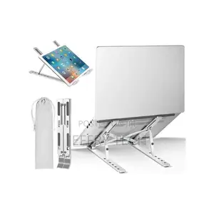 Metallic Laptop Stand for Laptops and Tablets
