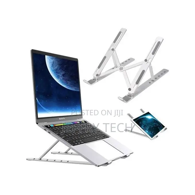 Metallic Laptop Stand for Laptops and Tablets