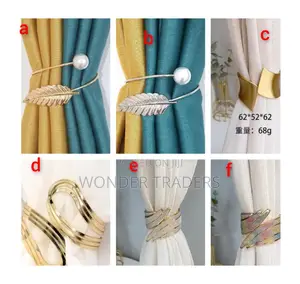 Metallic Buckle Curtains Holders