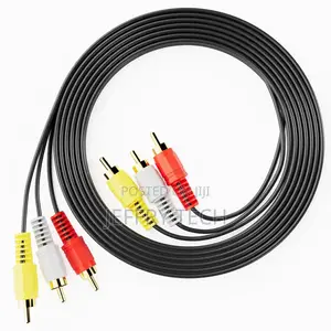 RCA Cables, 3RCA Cable Audio Video Gold Plated Connectin