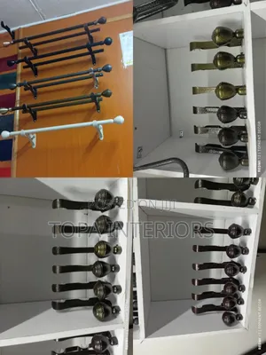 Jua Kali Curtain Rods Per Metre and Accessories Per Piece