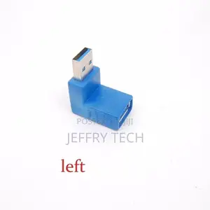 USB 3.0 a Male to Female Extension Cable 90 Degree Left Angl
