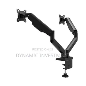 Tronic Dual Monitor Desk Mount for 2 Monitors Up to 27 Inche