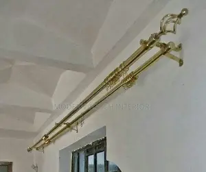 Gold 3 Meter Double Curtain Rods