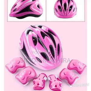 Hard Helmet and Knee and Elbow Protectors